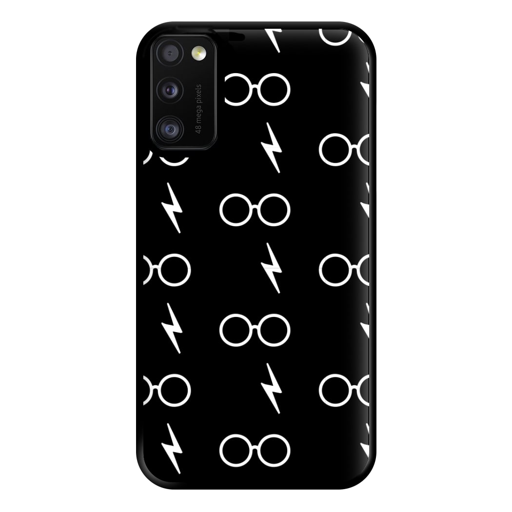 Glasses & Scar Pattern Phone Case for Galaxy A41