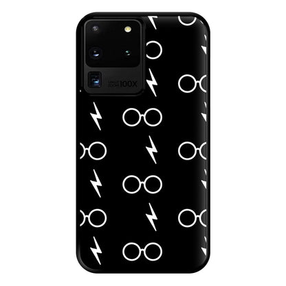 Glasses & Scar Pattern Phone Case for Galaxy S20 Ultra