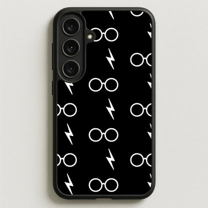 Glasses & Scar Pattern Phone Case for Galaxy S25FE