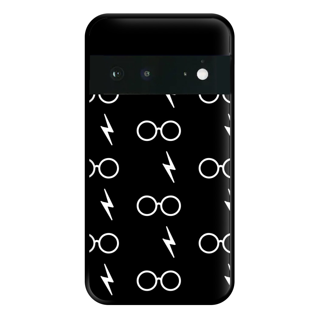 Glasses & Scar Pattern Phone Case for Google Pixel 6a