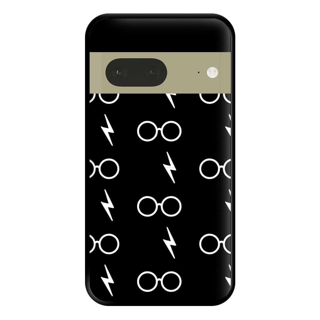 Glasses & Scar Pattern Phone Case for Google Pixel 7a