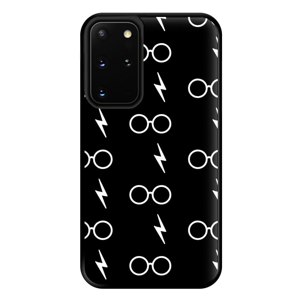 Glasses & Scar Pattern Phone Case for Galaxy S20 Plus