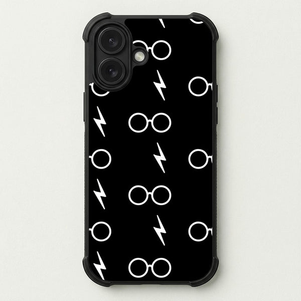 Glasses & Scar Pattern Phone Case — Bumper case