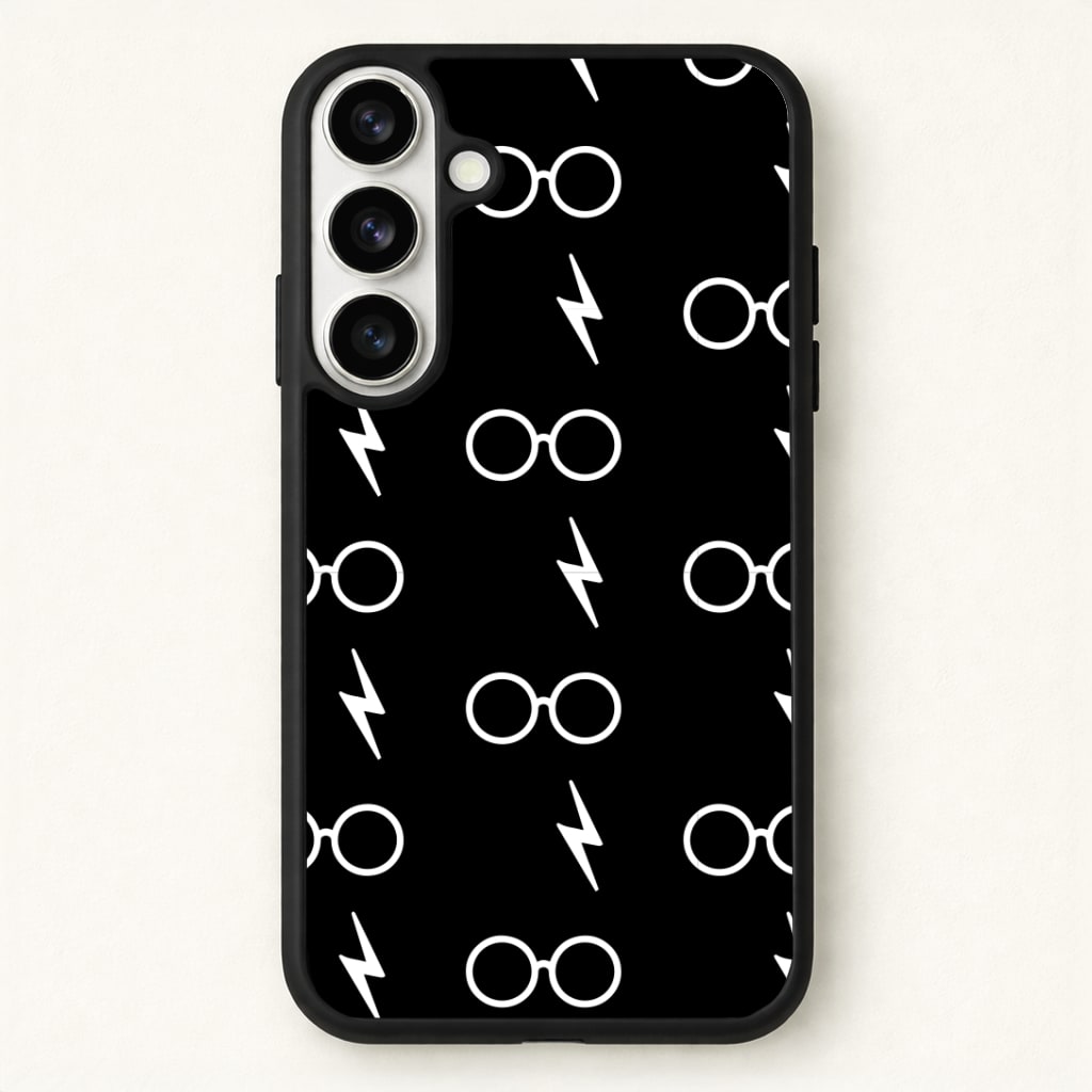 Glasses & Scar Pattern Phone Case for Galaxy S26