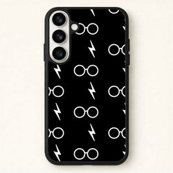 Glasses & Scar Pattern Phone Case for Galaxy S26