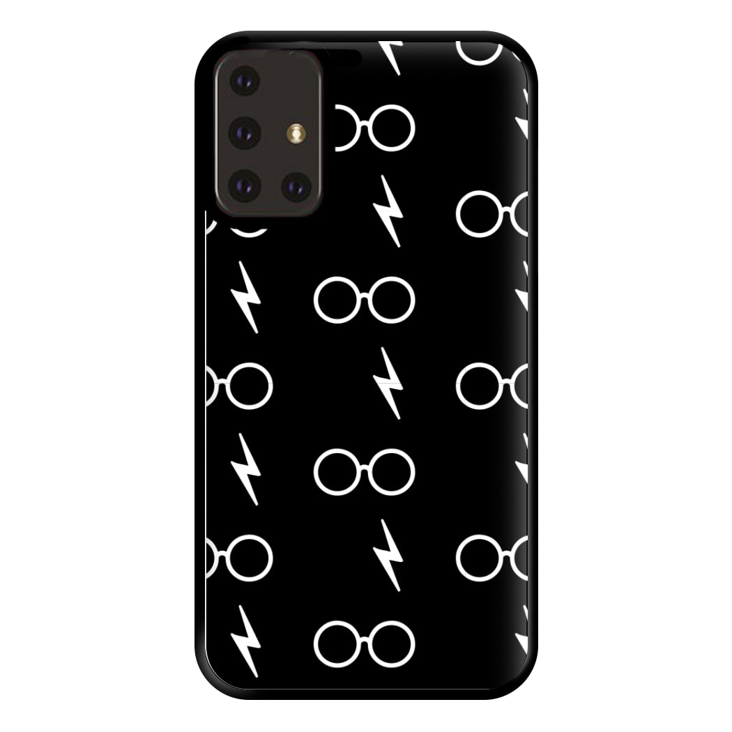 Glasses & Scar Pattern Phone Case for Galaxy A71