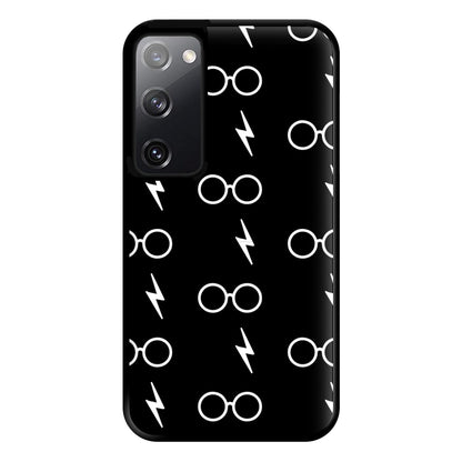 Glasses & Scar Pattern Phone Case for Galaxy S20