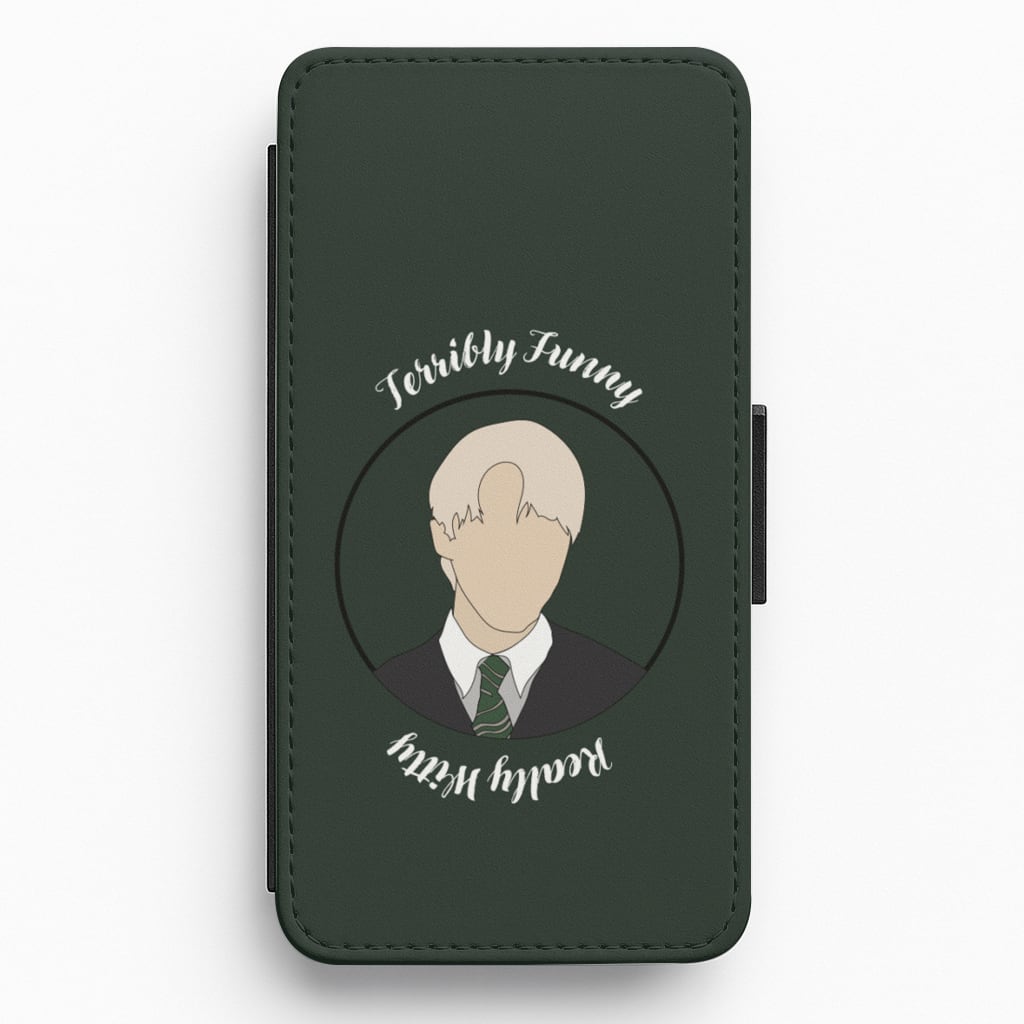 Terribly Funny, Really Witty Draco Malfoy Flip / Wallet Phone Case