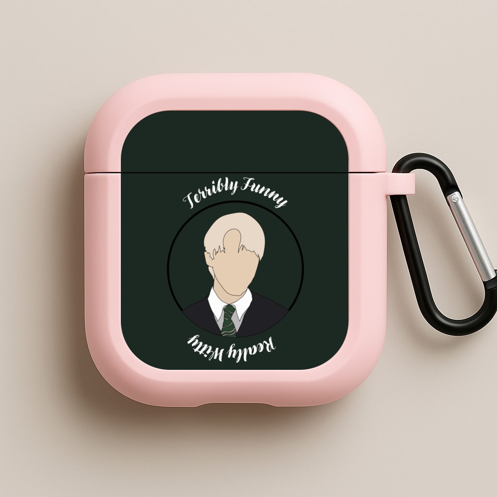 Terribly Funny, Really Witty Draco Malfoy Pink AirPods Case