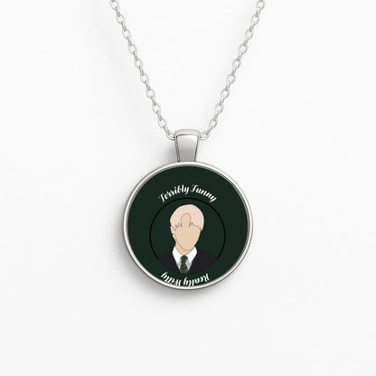 Terribly Funny, Really Witty Draco Malfoy Circle Necklace