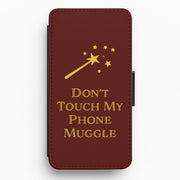 Don't Touch Muggle - Harry Potter Flip / Wallet Phone Case 1
