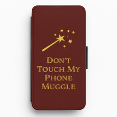 Don't Touch Muggle - Harry Potter Flip / Wallet Phone Case