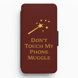 Don't Touch Muggle - Harry Potter Flip / Wallet Phone Case