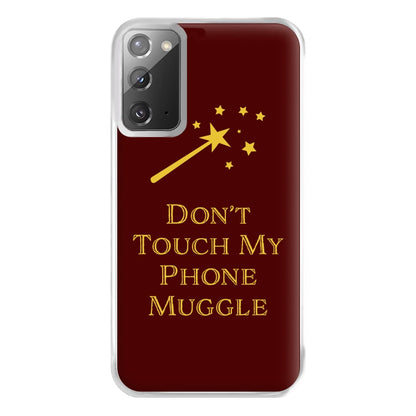 Don't Touch Muggle - Harry Potter Phone Case for Galaxy Note 20 Ultra