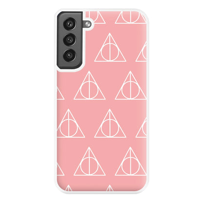 The Deathly Hallows Symbol Pattern Phone Case for Galaxy S21FE