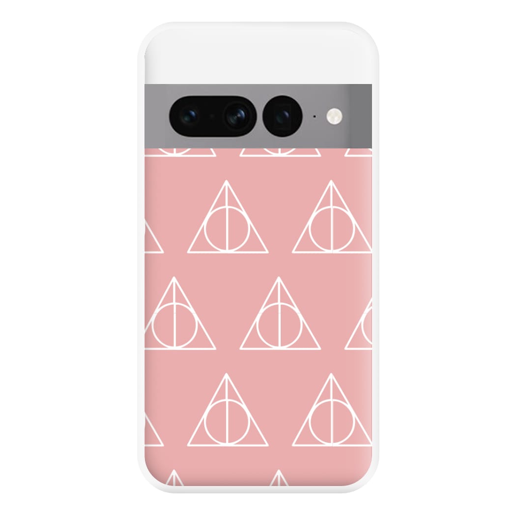 The Deathly Hallows Symbol Pattern Phone Case for Google Pixel 7 Pro