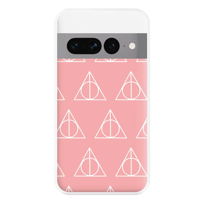 The Deathly Hallows Symbol Pattern Phone Case for Google Pixel 7 Pro