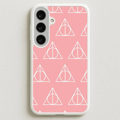 The Deathly Hallows Symbol Pattern Phone Case for Galaxy S25FE