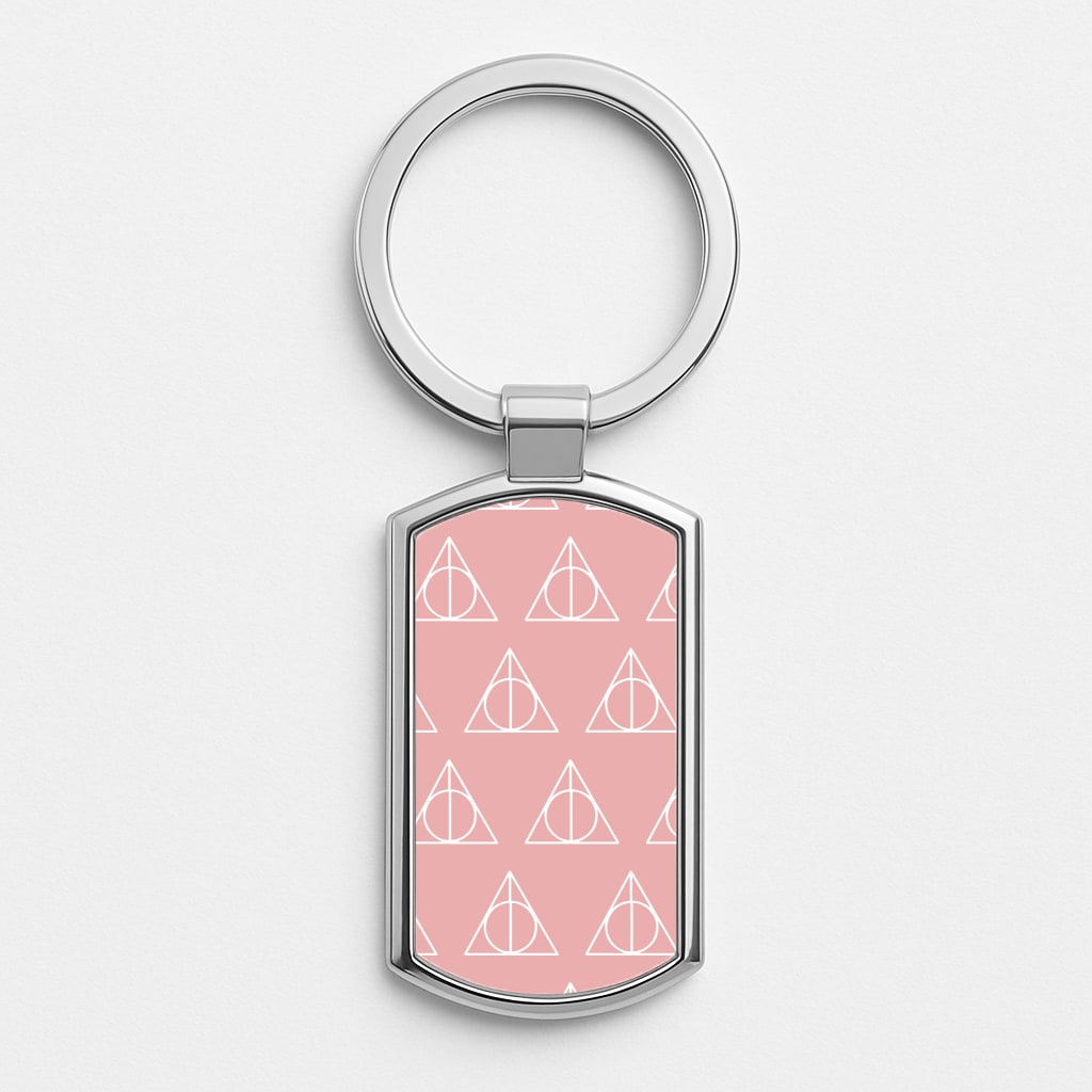 The Deathly Hallows Symbol Pattern Luxury Keyring