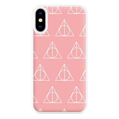 The Deathly Hallows Symbol Pattern Phone Case for iPhone XS Max