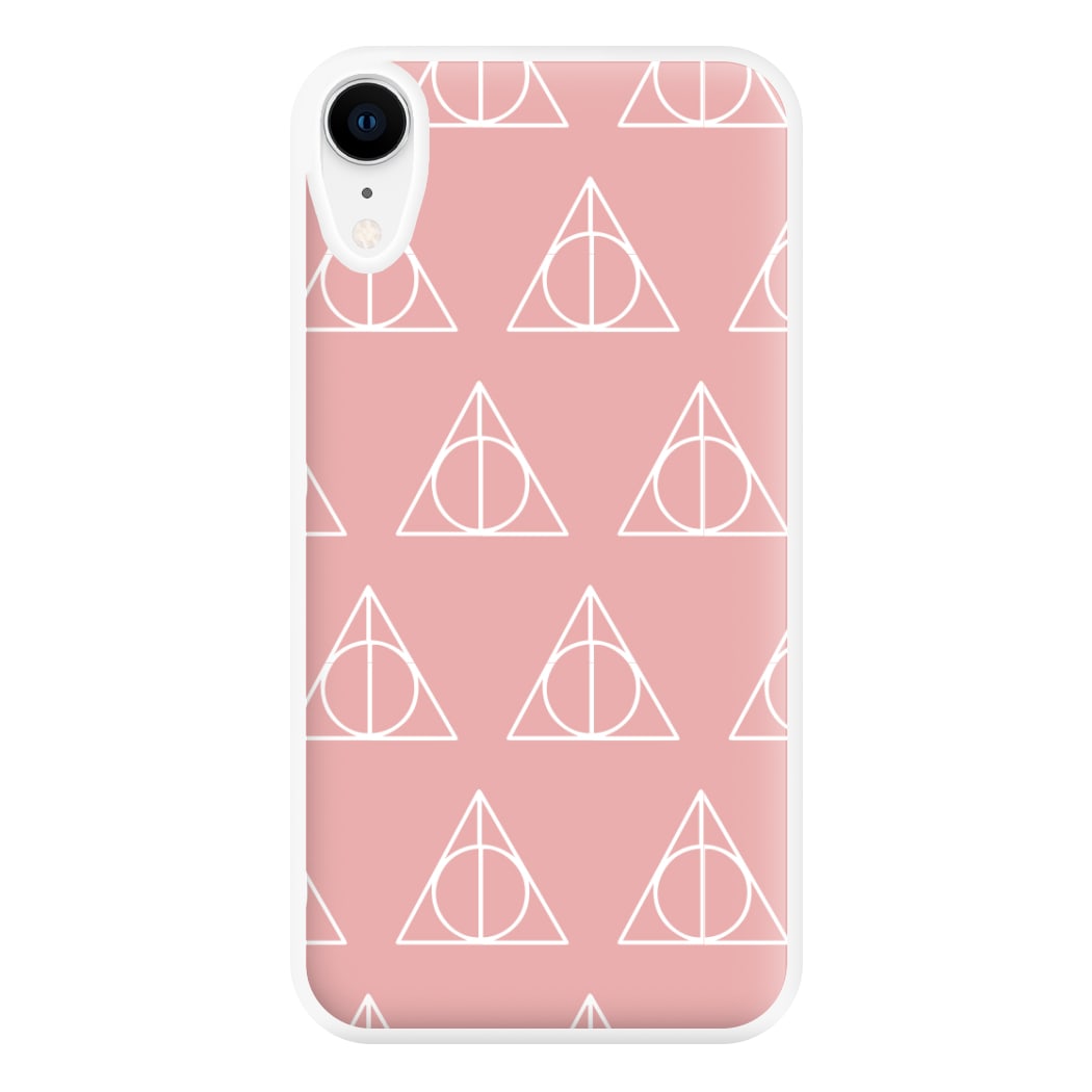 The Deathly Hallows Symbol Pattern Phone Case for iPhone XR