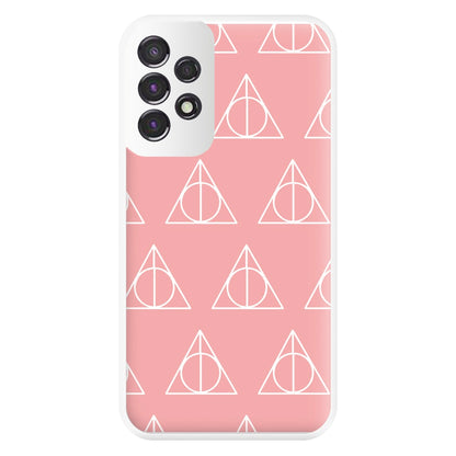 The Deathly Hallows Symbol Pattern Phone Case for Galaxy A53