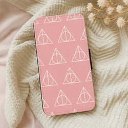 The Deathly Hallows Symbol Pattern Wallet Phone Case