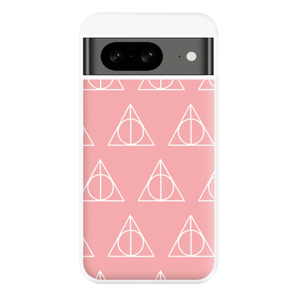 The Deathly Hallows Symbol Pattern Phone Case for Google Pixel 8