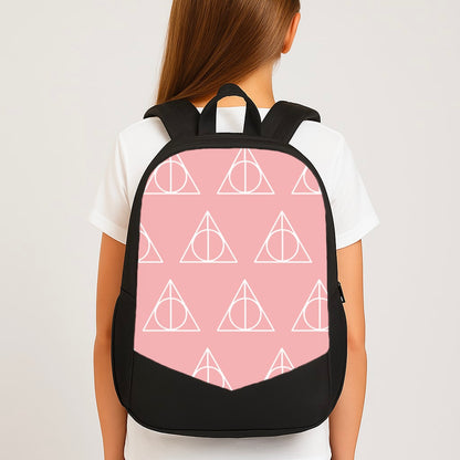 The Deathly Hallows Symbol Pattern Large School Bag