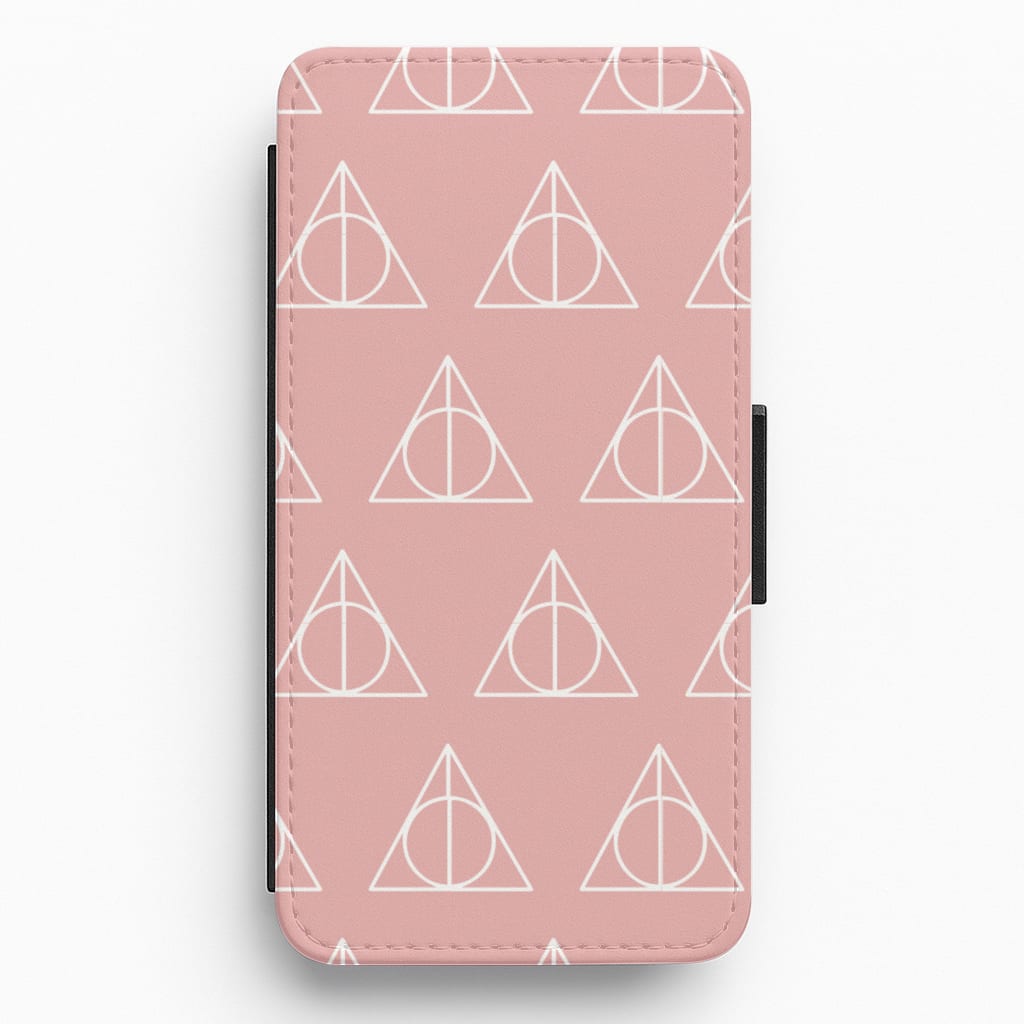 The Deathly Hallows Symbol Pattern Flip / Wallet Phone Case