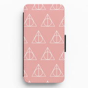 The Deathly Hallows Symbol Pattern Flip / Wallet Phone Case 1