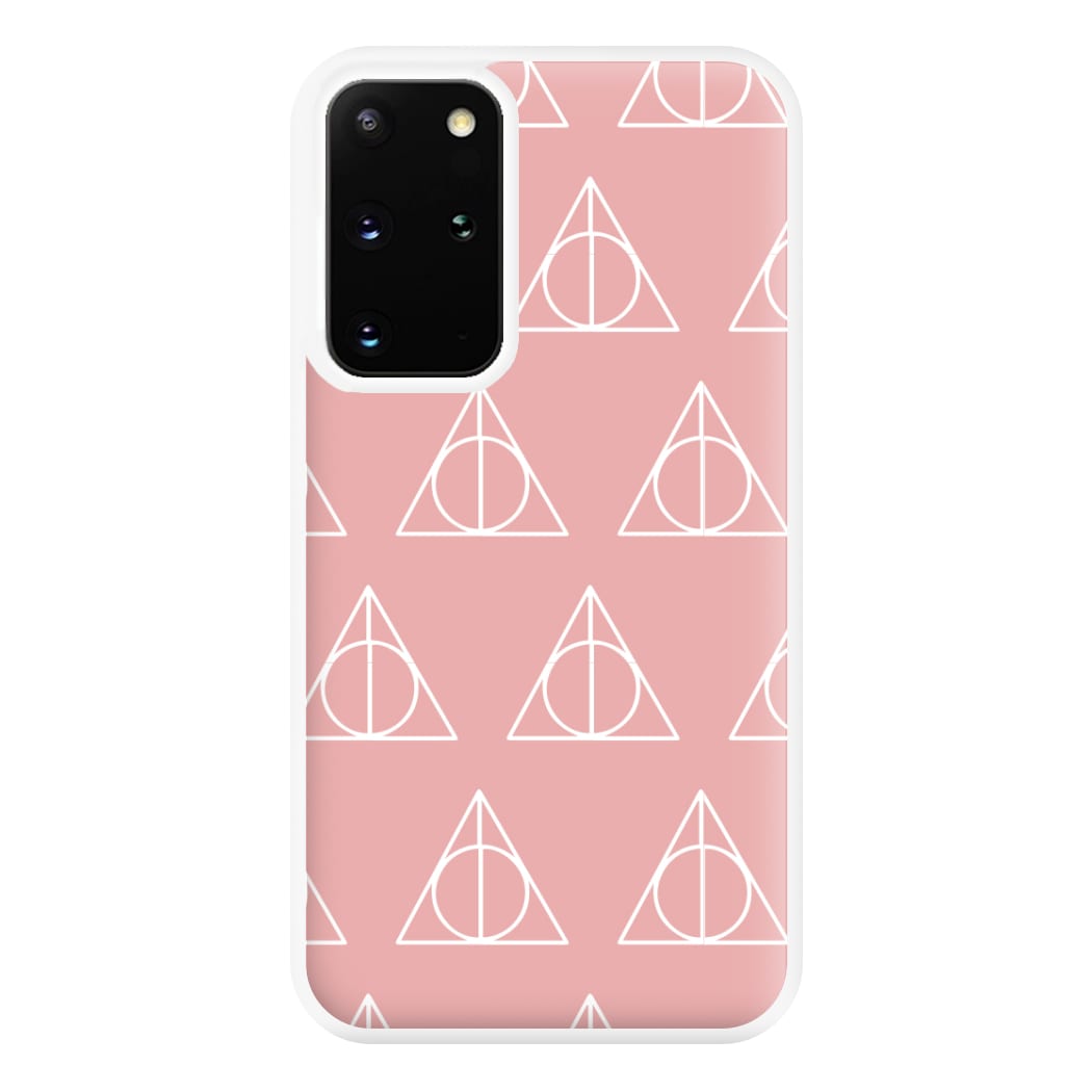 The Deathly Hallows Symbol Pattern Phone Case for Galaxy S20 Plus