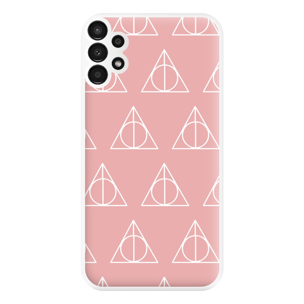 The Deathly Hallows Symbol Pattern Phone Case for Galaxy A13