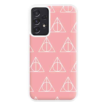 The Deathly Hallows Symbol Pattern Phone Case for Galaxy A52 / A52s