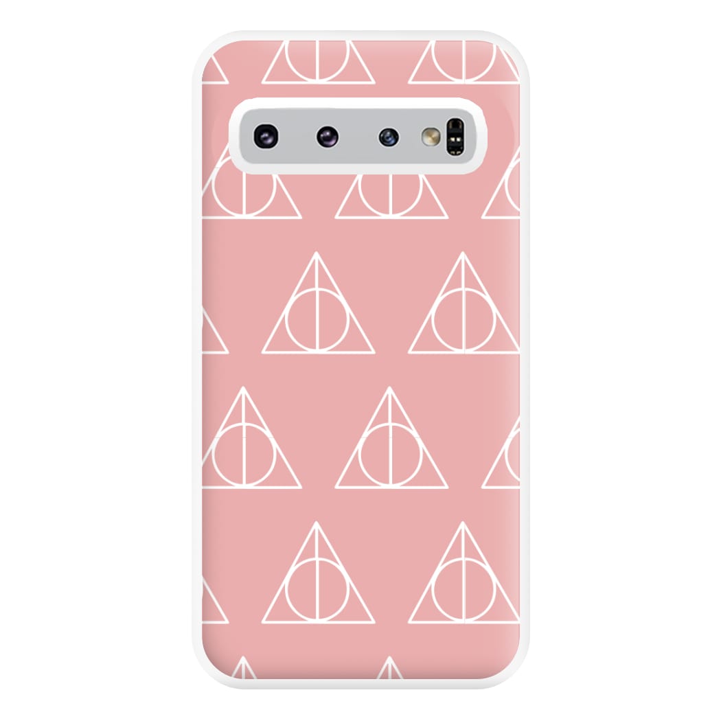 The Deathly Hallows Symbol Pattern Phone Case for Galaxy S10 Plus