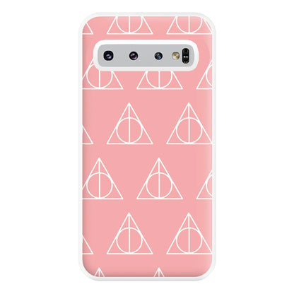 The Deathly Hallows Symbol Pattern Phone Case for Galaxy S10 Plus