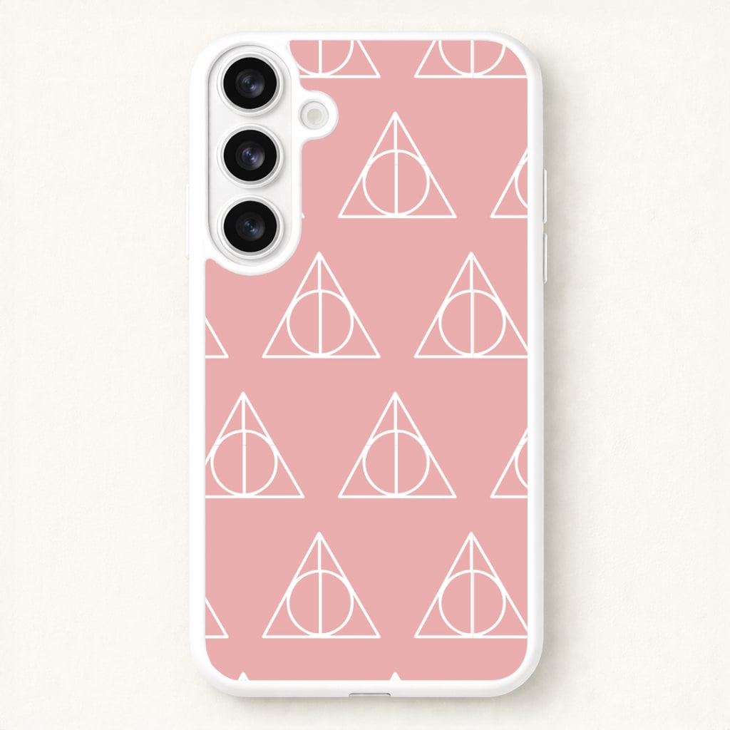 The Deathly Hallows Symbol Pattern Phone Case for Galaxy S26 Plus