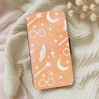 Wizard Icon Patterns Wallet Phone Case