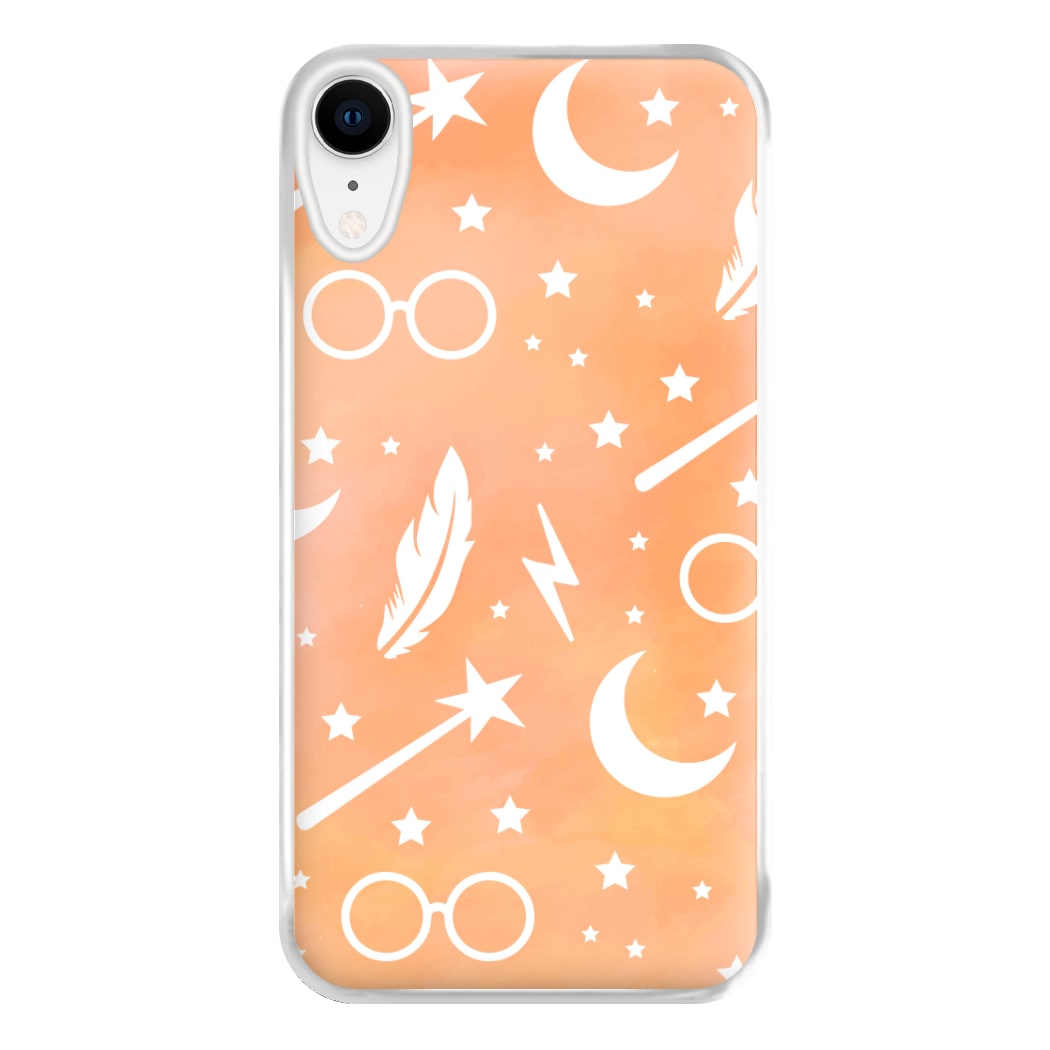 Wizard Icon Patterns Phone Case for iPhone XR