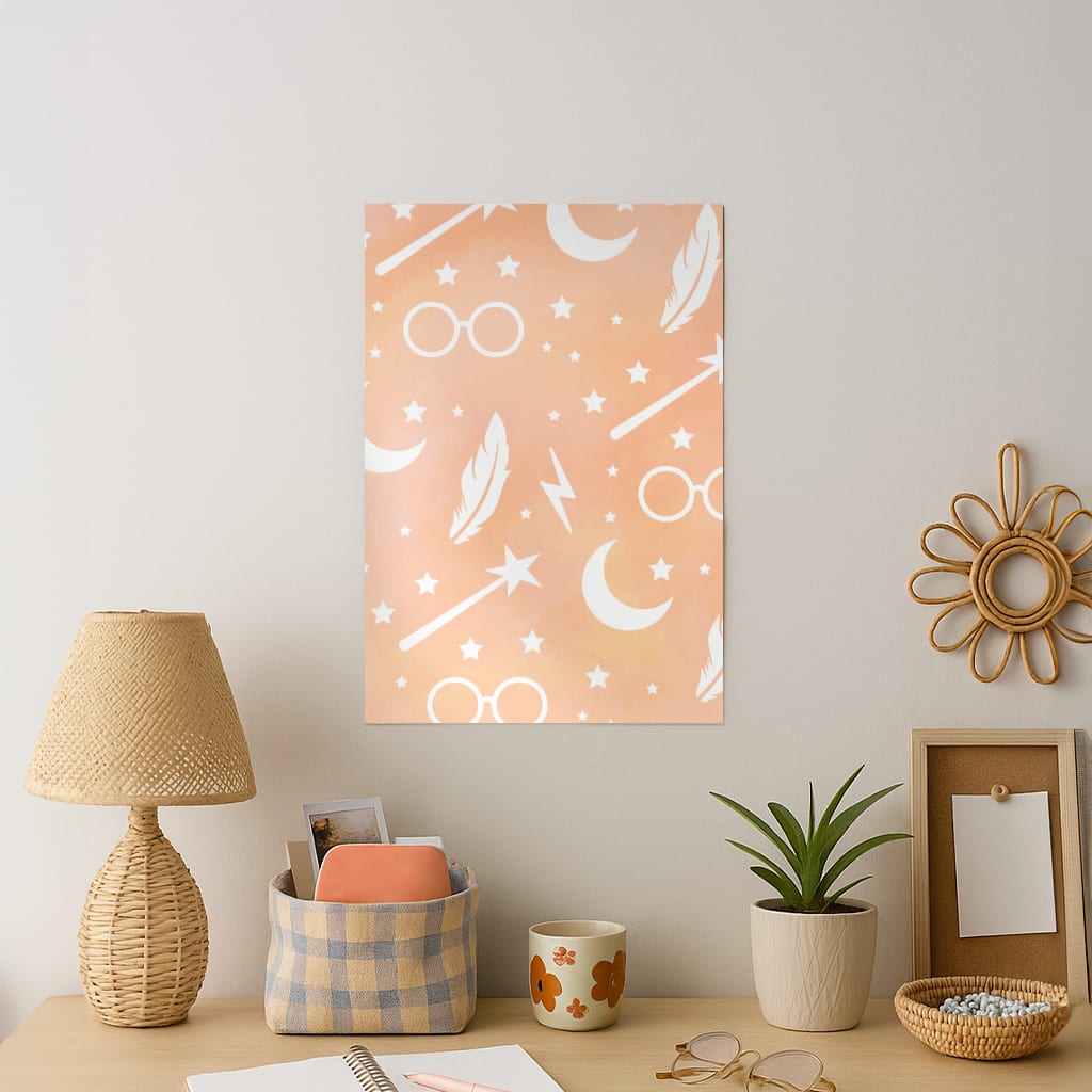 Wizard Icon Patterns Art Print
