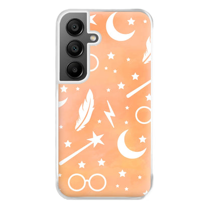 Wizard Icon Patterns Phone Case for Galaxy A55