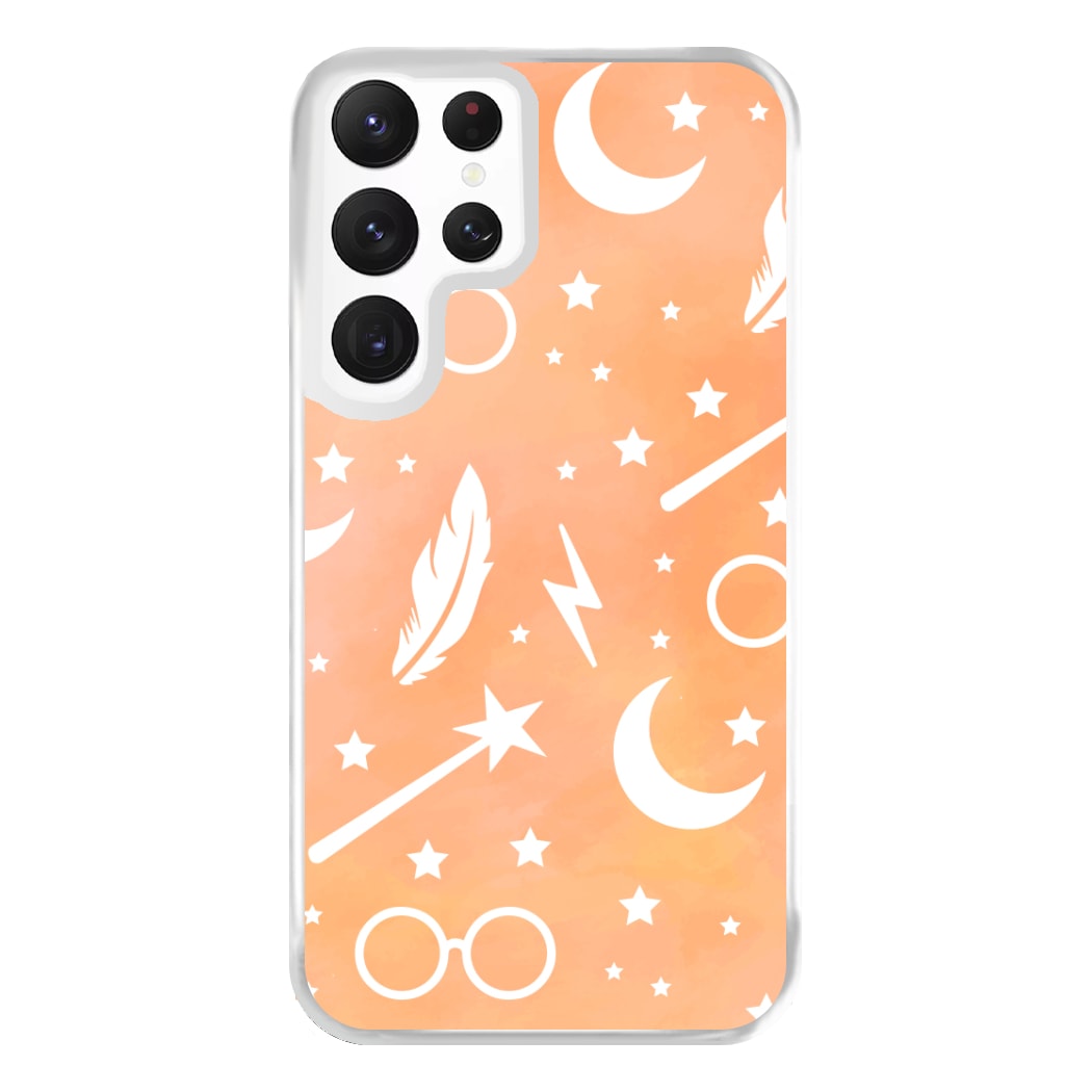 Wizard Icon Patterns Phone Case for Galaxy S22 Ultra