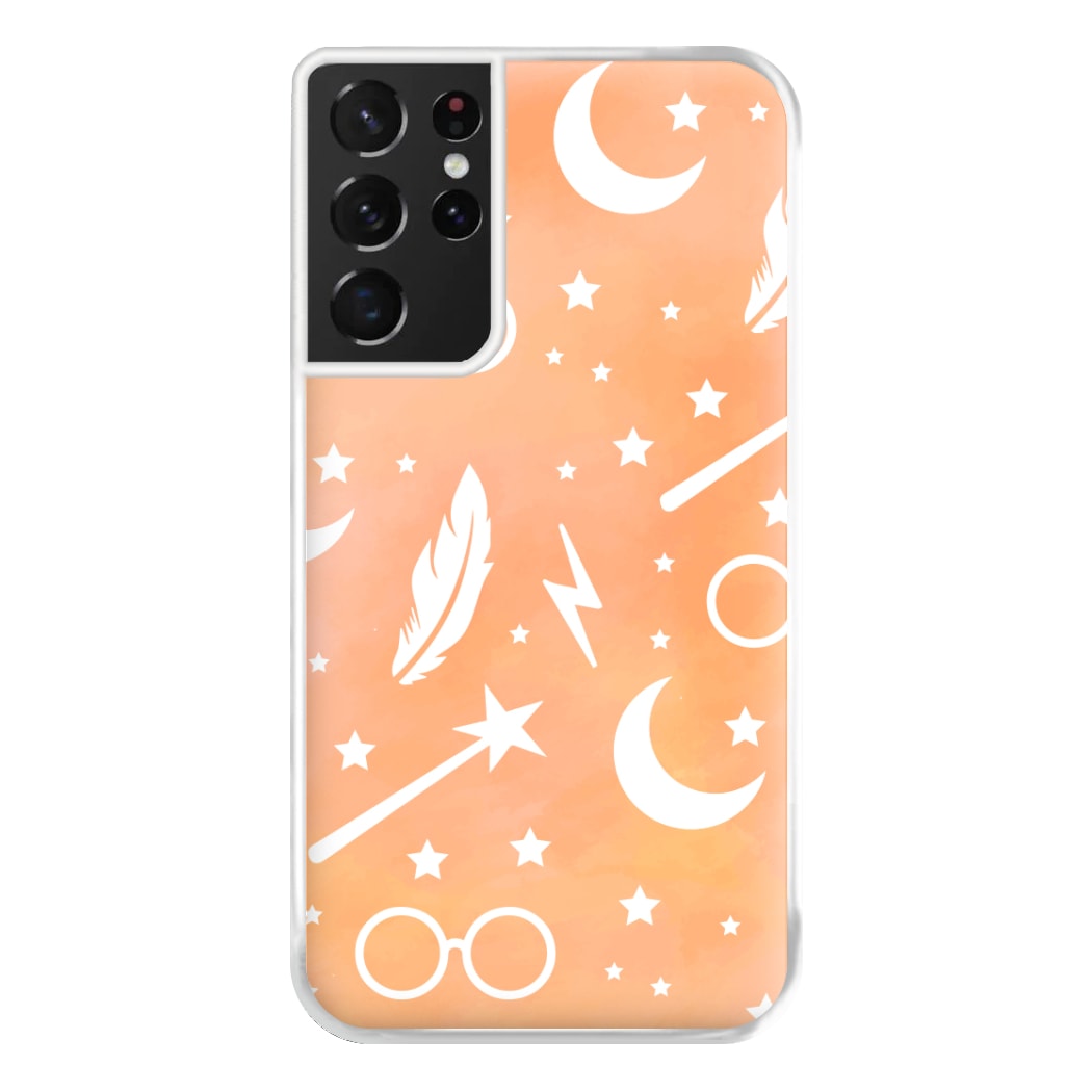 Wizard Icon Patterns Phone Case for Galaxy S21 Ultra