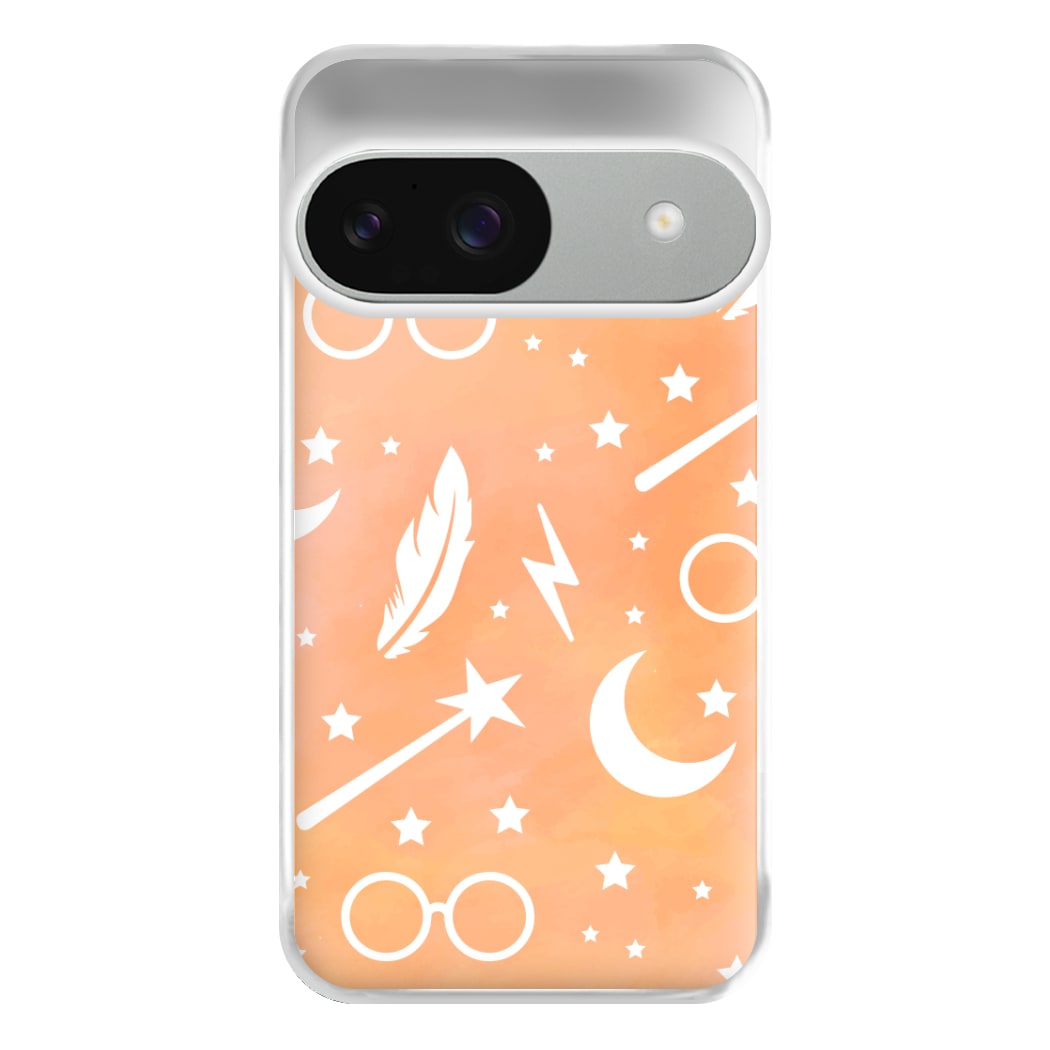 Wizard Icon Patterns Phone Case for Google Pixel 9 / 9 Pro