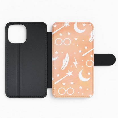 Wizard Icon Patterns Flip Phone Case