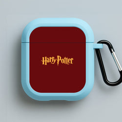 Game Typography Blue AirPods Case