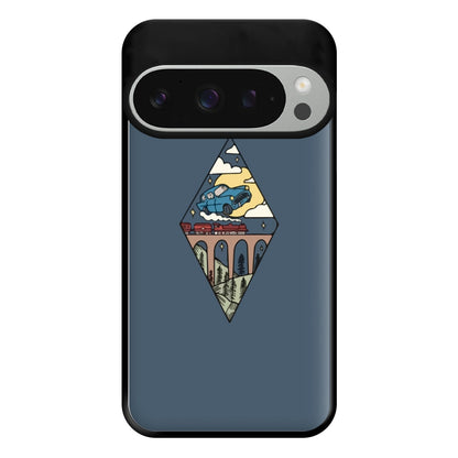 Flying Car Phone Case for Google Pixel 9 Pro XL