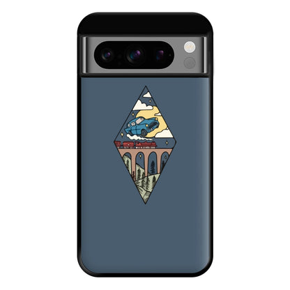 Flying Car Phone Case for Google Pixel 8 Pro