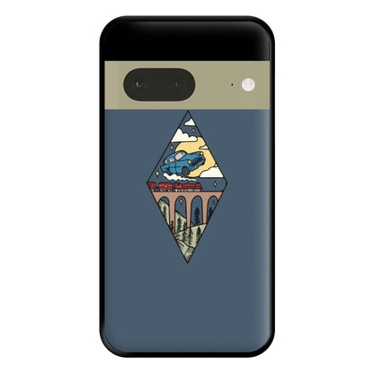 Flying Car Phone Case for Google Pixel 7a