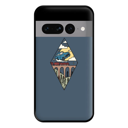 Flying Car Phone Case for Google Pixel 7 Pro